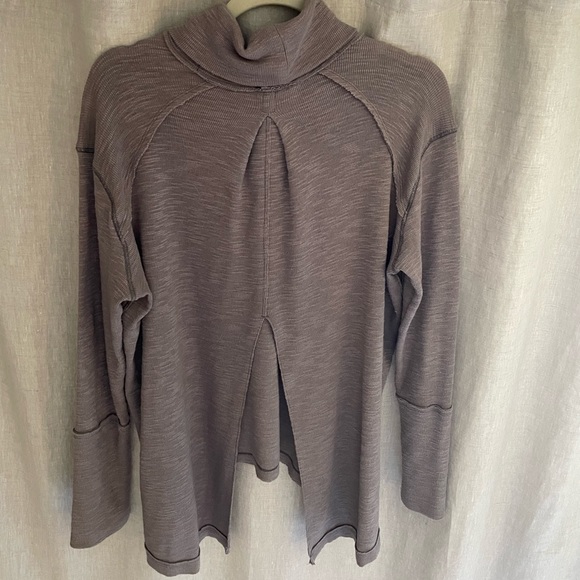Free People | split back turtleneck mock sweater - Picture 3 of 6